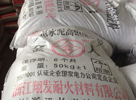 Low cement high alumina castable